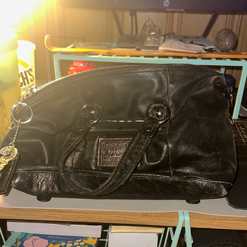Black Leather Handbag
